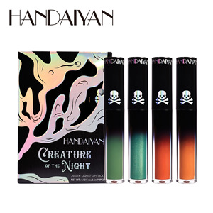 Ensemble de gloss à lèvres en velours <span class=keywords><strong>gothique</strong></span> pour <span class=keywords><strong>Halloween</strong></span>, vernis à lèvres mat avec rouge à lèvres de style <span class=keywords><strong>maquillage</strong></span> européen personnalisé pour un look personnalisé - Product Image 6