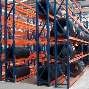 Nhà Máy Giá Di Chuyển Pallet Lốp Kệ Cho Kho 5 Hai Lớp Thép Gấp Kệ Với Di Chuyển Lốp - Product Image 1