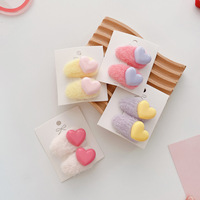 Mini pince à cheveux colorée pour enfants, couleur bonbon, 2 pièces/ensemble
