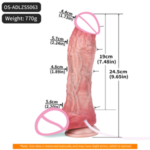 Scarletsin D-44 Weicher, 100% Wasserdichter Doppelsilikon-<span class=keywords><strong>Dildo</strong></span> mit Wasserspritzsimulation, Masturbator, Erwachsenen-Sexspielzeug - Product Image 1
