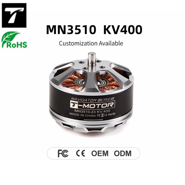 T-MOTOR MN3510 850KV Brushless Motor for Quadcopter, FPV Drone, Aerial Photography, Long Endurance with 3S-6S LiPo Battery