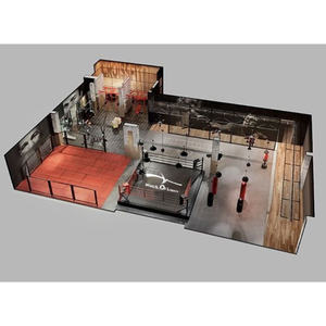 Layout professionale pianificazione protezione petto boxe palestra ali della libertà - Product Image 1