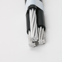 Cable ABC de 3 núcleos Al Conductor PVC / XLPE / PE aislado Duplex Triplex Quadruplex Service Drop Overhead Cable aéreo incluido