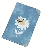 Carnet en cuir PU brodé Collection Florale, formats A5 et A6, Journal floral vintage avec broderie, idéal pour les voyages et les cadeaux