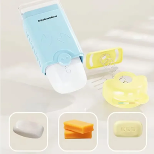 Nuevo Soporte para Esponja de Fregado Manos Libres, Jabonera Multifuncional con Caja de Burbujas, Rodillo Esponjoso con Drenaje Automático para Baño - Product Image 2