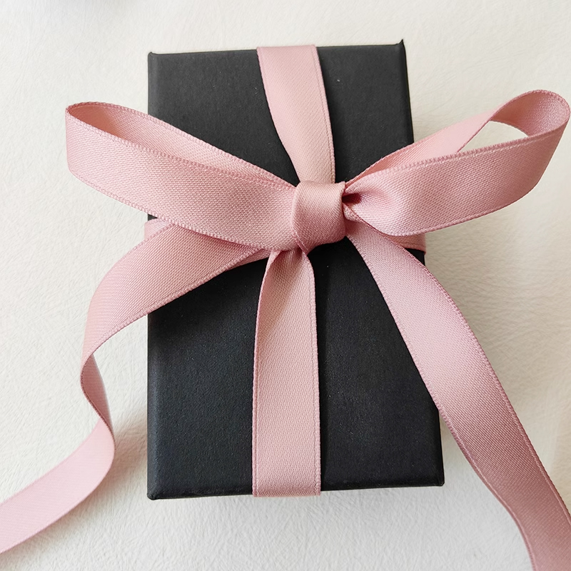 Organic Cotton Satin Ribbon Custom Printing Zero-Waste Luxury Packaging & Craft Ribbon