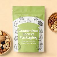 Sacs à fermeture éclair personnalisables et recyclables en gros, imprimés en héliogravure, de qualité alimentaire, refermables, pour noix, raisins et fruits secs