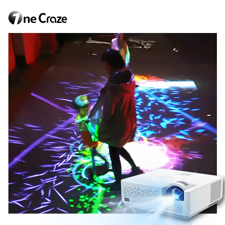 Outdoor Indoor Landscape All-In-One 3D Mapping Interactive Floor Wall Projection By Projector For Kids Games