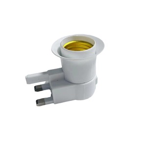 E27 nhựa vít giữ đèn vuông ổ cắm di động với chuyển đổi tường Plug-in chuyển đổi ống chân phẳng an toàn - Product Image 5