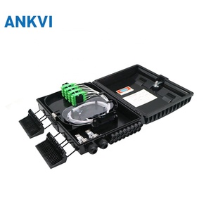 16 Core Fiber Optic Distribution Box Snap on Lid with <b>Waterproof</b> <b>Cable</b> Glands ABS Material IP65 Outdoor Wall Mount for FTTH FTTx - Product Image 3