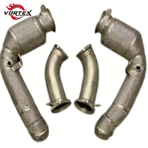 Tubo de Escape de Alto Flujo Vortex de Acero Inoxidable 304 para BMW X5M F95 X6M F96 S63 4.4T V8 2020–2024 con Protector Térmico Sin Advertencia de Luz de Emergencia (CEL) - Product Image 1