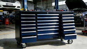Nuovo Carrello Portaoggetti in Acciaio Resistente YA YAV-024 con 21 Cassetti, Capacità di Carico 500kg, OEM/ODM Disponibile, Garanzia di 3 Anni - Product Image 2