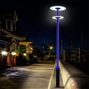 Lámpara de patio de aluminio Juming de 3 metros con iluminación LED para paisajes, parques, zonas residenciales y villas. - Product Image 1