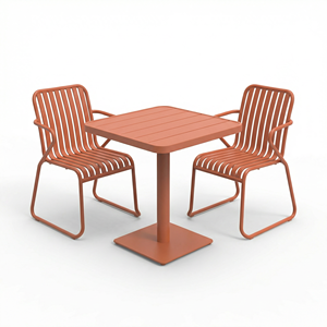 Elegante <span class=keywords><strong>Tavolo</strong></span> <span class=keywords><strong>Quadrato</strong></span> <span class=keywords><strong>da</strong></span> <span class=keywords><strong>Esterno</strong></span> in Alluminio Puro con Finitura Artigianale per Ristoranti e Spazi Esterni - Product Image 1