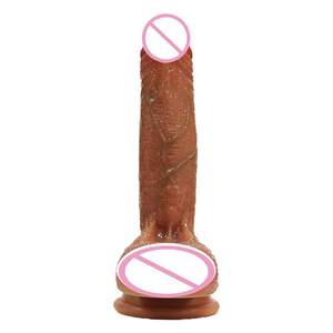 Dildo Silikon Medis <span class=keywords><strong>Super</strong></span> Realistis 7 Inci Berlapis Ganda untuk Wanita <span class=keywords><strong>Penis</strong></span> Buatan Kecil - Product Image 2