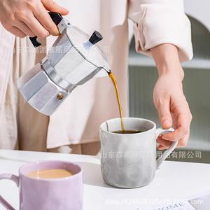 Mug en céramique minimaliste à motif marbré dégradé 12 oz, cadeau de bureau, tasse unisexe pour couple, pour un usage quotidien - Product Image 5