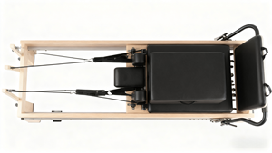 Équipement de <span class=keywords><strong>Pilates</strong></span> Reformer en bois de chêne, professionnel, durable, haute résistance, réglable, écologique, avec lit coulissant central, pour studio de yoga et soin du <span class=keywords><strong>corps</strong></span> - Product Image 5