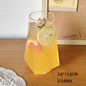 Taza de Leche de 300-550 ml, Apta para Lavavajillas y Microondas, para Uso Femenino, Hotel, Hogar, Té de Frutas de Verano, Bebidas Largas, Diseño Simple <span class=keywords><strong>Irregular</strong></span> - Product Image 3