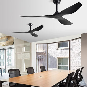 พัดลมเพดานตกแต่งห้องนั่งเล่นในบ้าน พร้อมรีโมทคอนโทรล มอเตอร์ BLDC ใบพัดไม้คุณภาพสูง - Product Image 4