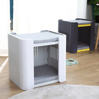Abri pour animaux domestiques, petit chiot, niche pour chiens et chats, en plastique, petite maison pour l'extérieur et l'intérieur, vente en gros,