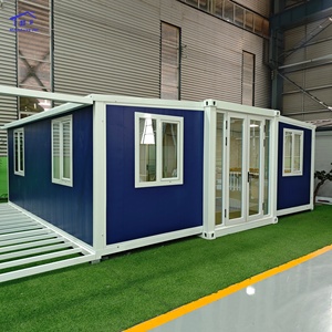 Maison conteneur préfabriquée en acier portable, extensible, 20 pieds, 40 pieds, villa capsule mobile, maison modulaire préfabriquée à vendre - Product Image 2