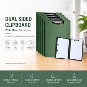 Porte-documents A4 pliable avec pochette et clip pour documents, idéal pour l'école, le bureau, le travail et la salle de classe - Product Image 3