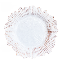 Assiettes de présentation en forme de tournesol pour événement de mariage en plastique en vente en gros Assiettes de présentation décoratives de récif de table