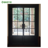 Porte en aluminium française sur mesure, alliant style européen minimaliste et performances d'isolation stables