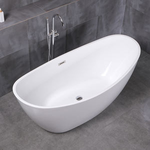 <span class=keywords><strong>Baignoire</strong></span> autoportante moderne personnalisable, couleur blanche, profonde, avec drain, <span class=keywords><strong>petite</strong></span> taille, fonctionnalités de bain à remous, appartement, intérieur - Product Image 2