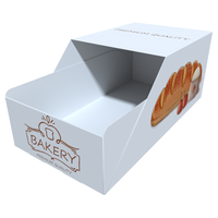 Conception de tiroirs de luxe Boîtes à sandwich en papier à hamburger biodégradables imprimées sur mesure