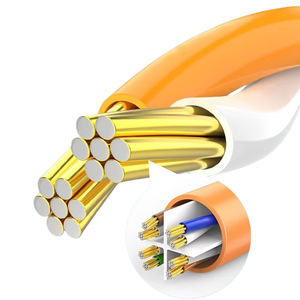 <span class=keywords><strong>Câble</strong></span> de raccordement réseau Kneysum CAT6 RJ45 Gigabit UTP à conducteur solide 8 conducteurs CCA 0,3m/3m <span class=keywords><strong>Fibre</strong></span> G652D - Product Image 2