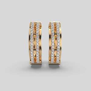 Round Brilliant Moissanite <b>Stud</b> Earrings Premium 925 <b>Sterling</b> <b>Silver</b> Designer Jewelry Stylish Accessories for Women - Product Image 5
