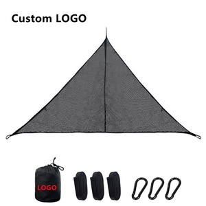 <span class=keywords><strong>Hamac</strong></span> de Camping <span class=keywords><strong>triangulaire</strong></span> d'extérieur, lit-balançoire multi-personnes, confortable, ultraléger, filet noir, avec pliable - Product Image 3