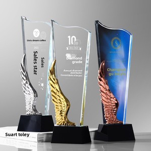 Nuevo Trofeo Creativo <span class=keywords><strong>de</strong></span> <span class=keywords><strong>Oro</strong></span>, Plata y Cobre para Competiciones, con Grabado Personalizado y Técnica <span class=keywords><strong>de</strong></span> Tallado <span class=keywords><strong>de</strong></span> Estrella <span class=keywords><strong>de</strong></span> Cinco Puntas - Product Image 1