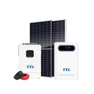Système d'énergie solaire hybride 6000W - Solution hors réseau pour climatiseur, réfrigérateur, télévision - Product Image 1