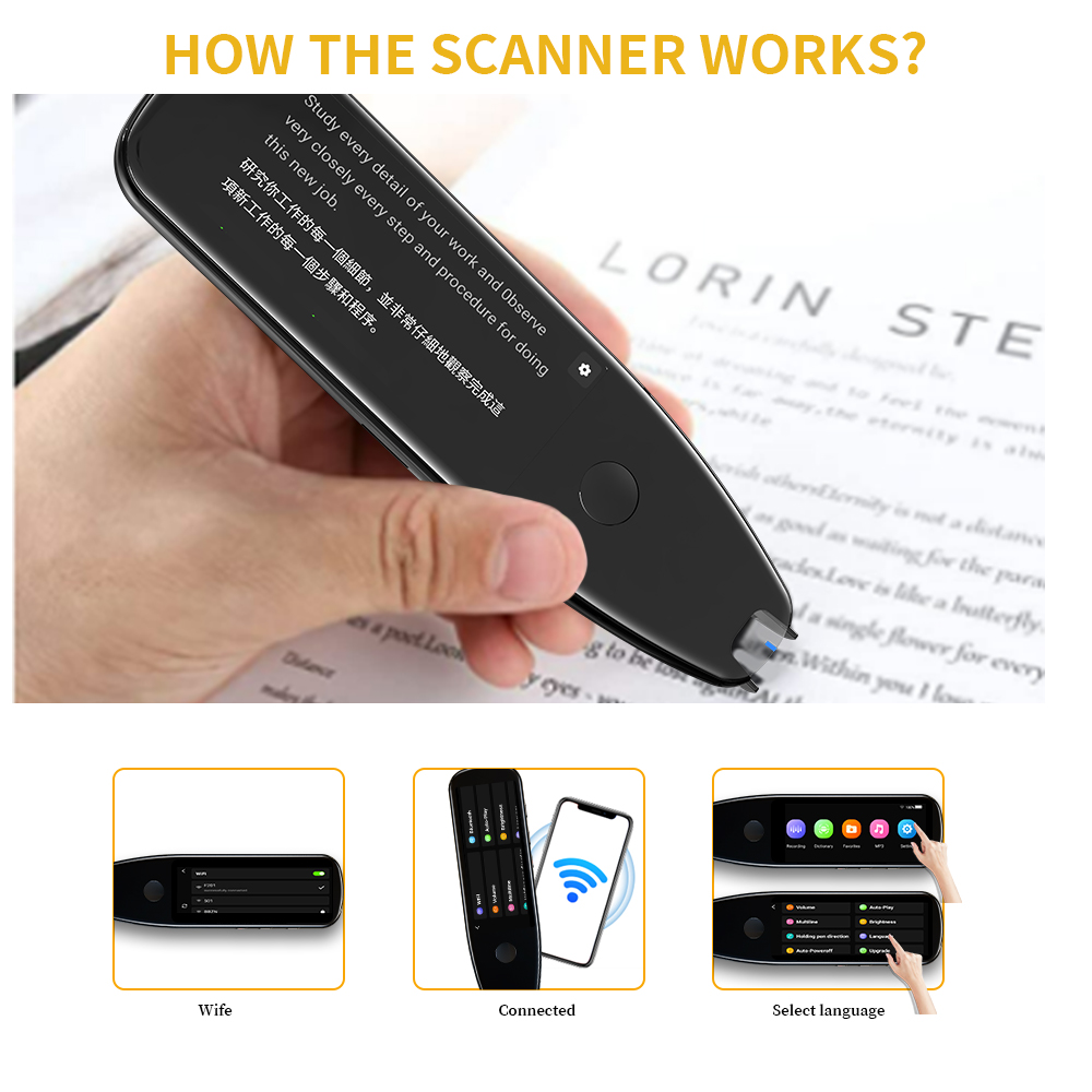 High quality Vormor X5Pro Electronic Smart Collins Talking pen with 112languages for kids interesting education and perceive