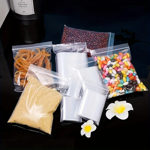 Penjualan Langsung Pabrik Grosir Kantong Plastik PE Transparan Tahan Air dengan Ziplock untuk Kemasan Makanan, Menerima Cetak Kustom - Product Image 4