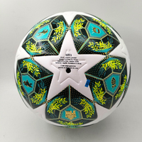 Ballon de football en cuir PU thermocollé et cousu à la machine, taille personnalisée, pour entraînement adulte, matchs officiels, joueurs professionnels