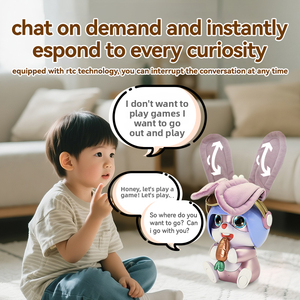 Jouet d'apprentissage interactif IA Lapin volant intelligent en métal et ABS pour tout-petits - Développe les compétences sociales et favorise l'amitié ludique - Product Image 5