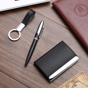 Personalized Executive <b>Gift</b> <b>Set</b>: Custom Logo Keychains, Card Holders & Pens - Perfect Corporate Giveaways - Product Image 2