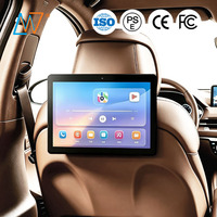 Moniteur publicitaire numérique ultra-plat 10 pouces avec ports USB et RJ45 pour taxi et véhicule, cadre d'affichage numérique pour voitures, fabrication OEM