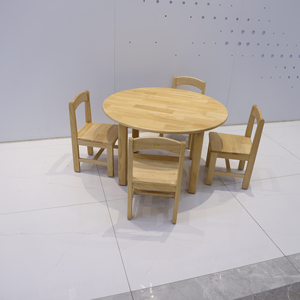 <strong>Infant</strong> and Toddler Dining and <strong>Learning</strong> Activity <strong>Table</strong>, <strong>Learning</strong> and Reading Solid Wood Round <strong>Table</strong> - Product Image 1