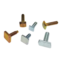 Vis à tête carrée en acier au carbone de grade 8.8 DIN787 GB83 pour profilés en aluminium, vis à fente en T pour assemblage de profilés en aluminium