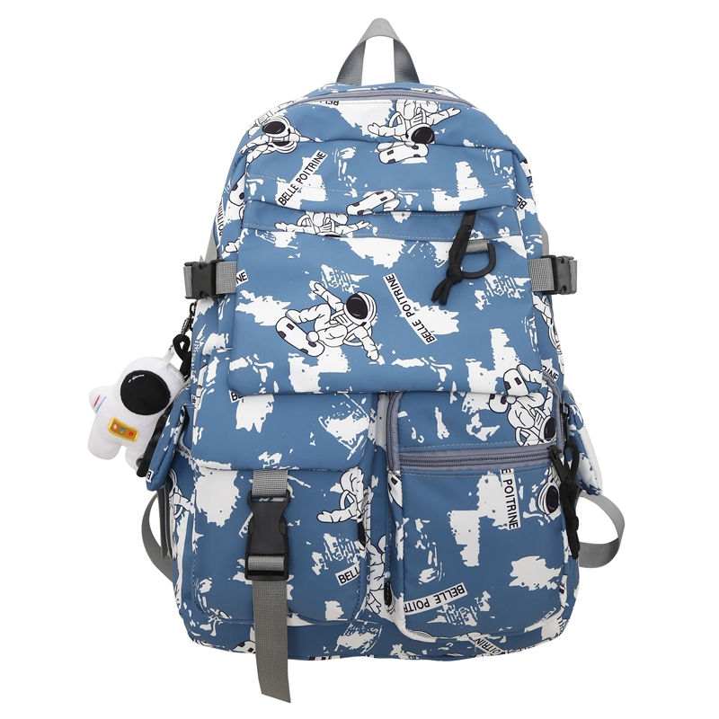 Trendy Korean-Style College Backpack All-Matching Zipper Closure Wholesale  for Students for School 7598