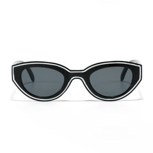 2024 Italia gafas de sol para damas de alta calidad personalizadas de alta calidad Vintage gafas de sol hombres línea marco pequeño gafas de sol de ojo de <span class=keywords><strong>gato</strong></span> - Product Image 2