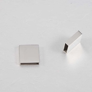 Gương Đánh Bóng Bằng Thép Không Gỉ Trượt Trên Vòng Đeo Tay Trống Dấu Vuông Hollow <span class=keywords><strong>Charms</strong></span> - Product Image 4