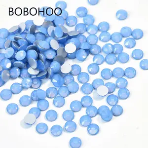 Bobohoo Groothandel SS3-SS30 Opaal Glas Platte Rug Niet Hotfix Steentjes Kristallen Schoenen Strass