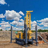 HKC260T Foreuse hydraulique diesel portable pour puits d'eau, machine de forage de puits de 160 m de profondeur à vitesse rapide pour l'irrigation agricole