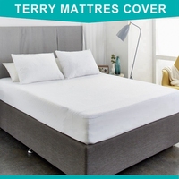 Ensemble de lit king size de haute qualité, protège-matelas imperméable en tissu éponge hypoallergénique, pour la maison et l'hôtel, en polyester