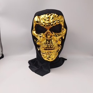 Máscara de Esqueleto de Cara Completa Electrochapada en Oro y Plata para Halloween, Disfraz de Motocicleta, Accesorio para Fiestas y Cosplay - Product Image 3